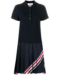 Thom Browne - Kleid mit Streifen - Lyst