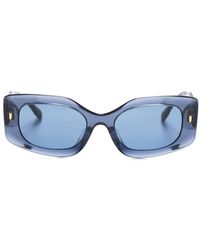 Tory Burch - Miller Rectangle-frame Sunglasses - Lyst