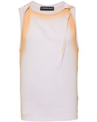 Y. Project - Logo-print Twisted Tank Top - Lyst