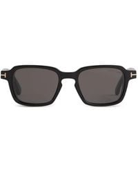 Tom Ford - Lunettes De Soleil À Monture Carrée À Logo T - Lyst