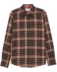 MC2 Saint Barth - Seefeld Flannel Shirt With Après-Ski Embroidery On The Back Habitué - Lyst