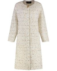 Fabiana Filippi - Tweed Button Coat - Lyst