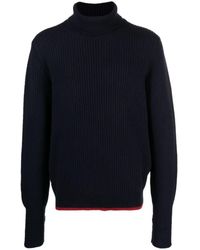Fay - Ribbed-knit Roll-neck Sweatshirt - Lyst
