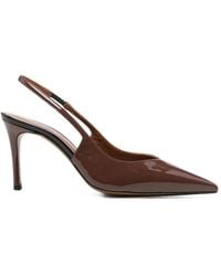 Roberto Festa - Pointed-Toe Slingback Leather Heeled Pumps - Lyst