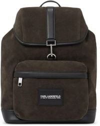 KARL LAGERFELD - Faux-Suede K-Traveller Backpack - Lyst