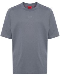 HUGO - T-shirt en coton à logo imprimé - Lyst