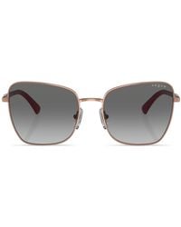 Vogue Eyewear - Oversize-frame Engraved-logo Sunglasses - Lyst