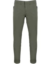 Fay - Pantalones De Algodón Con Bajos Ajustados - Lyst