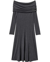 Twinset - Off-Shoulder Midi Dress - Lyst