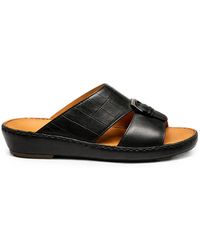 Doucal's - Croc-Effect Buckle-Fastening Sandals - Lyst