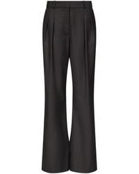 Loulou de Saison - Sbiru Lds Pleated Flare-Leg Trousers - Lyst