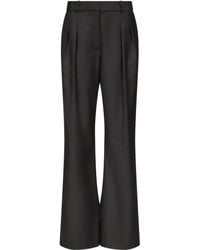 Loulou de Saison - Sbiru Lds Geplooide Flared Broek - Lyst