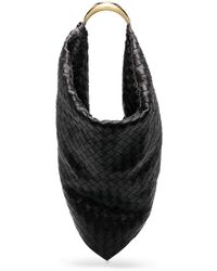 Bottega Veneta - Foulard Woven Leather Shoulder Bag - Lyst