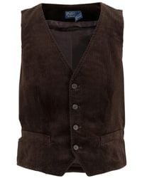 Polo Ralph Lauren - Buttoned Corduroy Waistcoat - Lyst