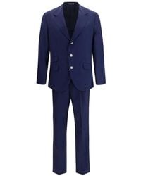 Brunello Cucinelli - Button Wool Suit - Lyst
