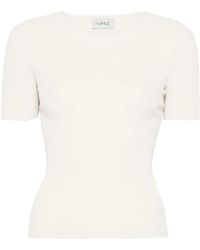 Mrz - Geribbeld T-Shirt - Lyst