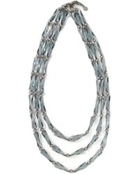 Emporio Armani - Collier Multi-Rangs À Perles - Lyst