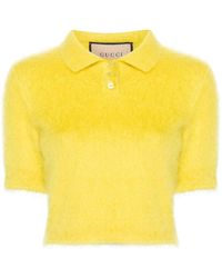 Gucci - Wool-cashmere-silk Polo Shirt - Lyst