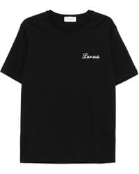 Laneus - Logo-Embroidered T-Shirt - Lyst
