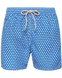 Mc2 Saint Barth - Floral-print Recycled Polyester Swimshorts - Lyst
