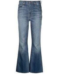 7 For All Mankind - Betty Boot Traveller High-rise Cropped Bootcut Jeans - Lyst