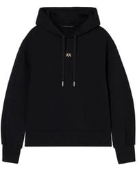 ARMANI EXCHANGE - Cotton Hoodie - Lyst