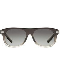 Dolce & Gabbana - Lunettes De Soleil À Plaque En Métal - Lyst
