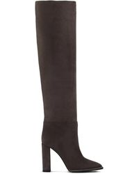 Le Silla - 110Mm Block-Heel Suede Boots - Lyst
