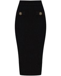 Balmain - Geribbelde Midi-Rok - Lyst