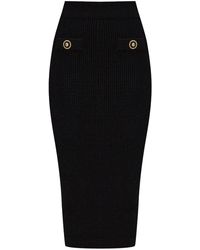 Balmain - リブ スカート - Lyst