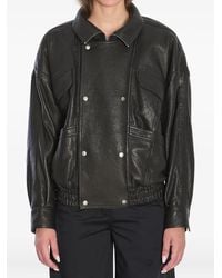 Saint Laurent - Saint Laone Sizerent ボンバージャケット（バブルラムスキン） - Lyst