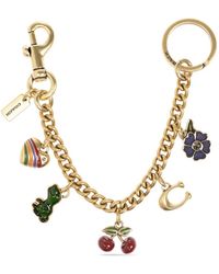 COACH - Llavero Con Detalle De Charm - Lyst