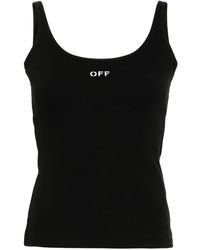 Off-White c/o Virgil Abloh - Off Stamp Ribbed-knit Tank Top - Lyst