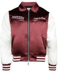 Rhude - Veste Bomber En Satin À Fermeture Zippée Sur Le Devant - Lyst