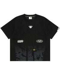 Aape By A Bathing Ape - Logo-Embroidered Camouflage-Print T-Shirt - Lyst