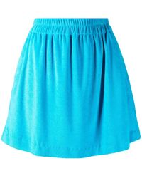 Bambah - Towelling-Effect Mini Skirt - Lyst