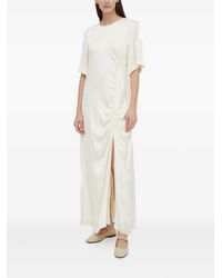 Herskind - Maxi-Jurk Met Ruches En Split - Lyst