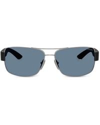 Prada Linea Rossa - Rectangle-Frame Sunglasses - Lyst