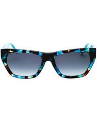 Guess - Tortoiseshell-Effect Rectangle-Frame Sunglasses - Lyst