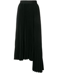 MSGM Asymmetrischer Rock - Schwarz