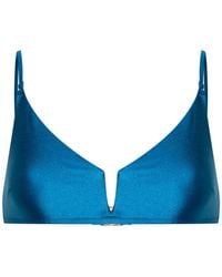 Zimmermann - Top de bikini August con cuello en V - Lyst