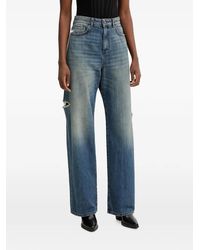 Aniye By - Frida Distressed Wide-Leg Jeans - Lyst