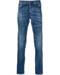 Dondup - Whiskering-Effect Denim Jeans - Lyst