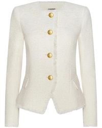 L'Agence - Nerina Tweed Jacket - Lyst