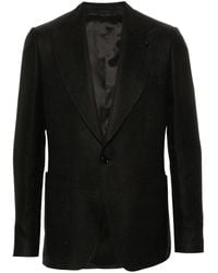 Lardini - Single-Breasted Linen Blazer - Lyst