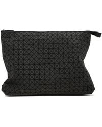 Issey Miyake - Geometric-Print Zip Clutch Bag - Lyst
