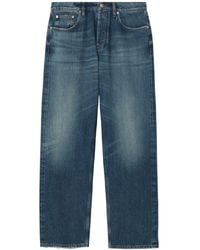 Burberry - Mid-rise Wide-leg Jeans - Lyst