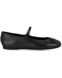 Guess - Kalida Logo-Plaque Ballet Flats - Lyst