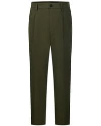 Department 5 - Pleated Straight-Leg Trousers - Lyst