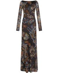 Etro - ペイズリーマキシドレス - Lyst